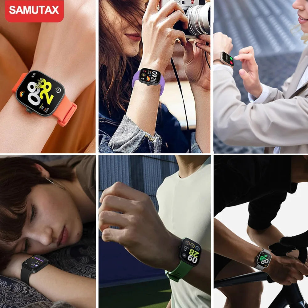 Silicone Band for mi band 8 pro Strap smart watch accessories Official correa bracelet Replacement belt for Xiaomi mi band 8 pro