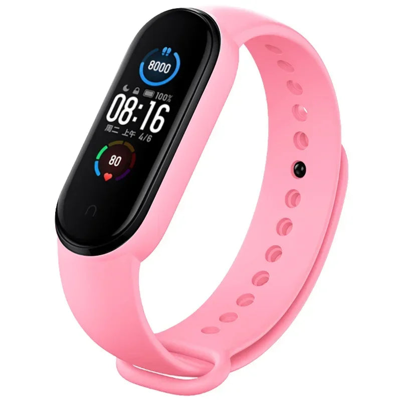 Strap For Xiaomi Mi Band 6 5 4 3 7 Silicone Bracelet Sport Wrist Replacement Strap Soft For Mi band 7 5 4 Wristband Accessories
