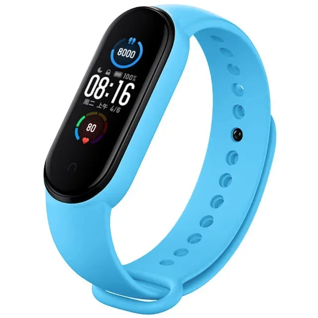 Strap For Xiaomi Mi Band 6 5 4 3 7 Silicone Bracelet Sport Wrist Replacement Strap Soft For Mi band 7 5 4 Wristband Accessories