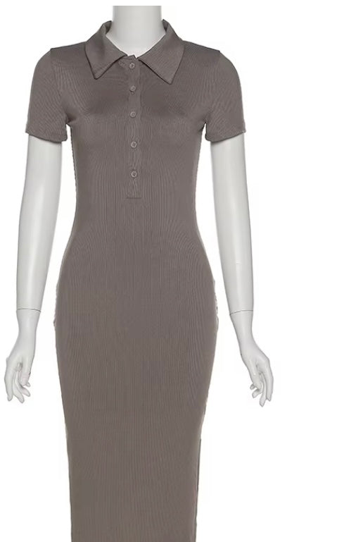 Elegant Office Lady Maxi Dress