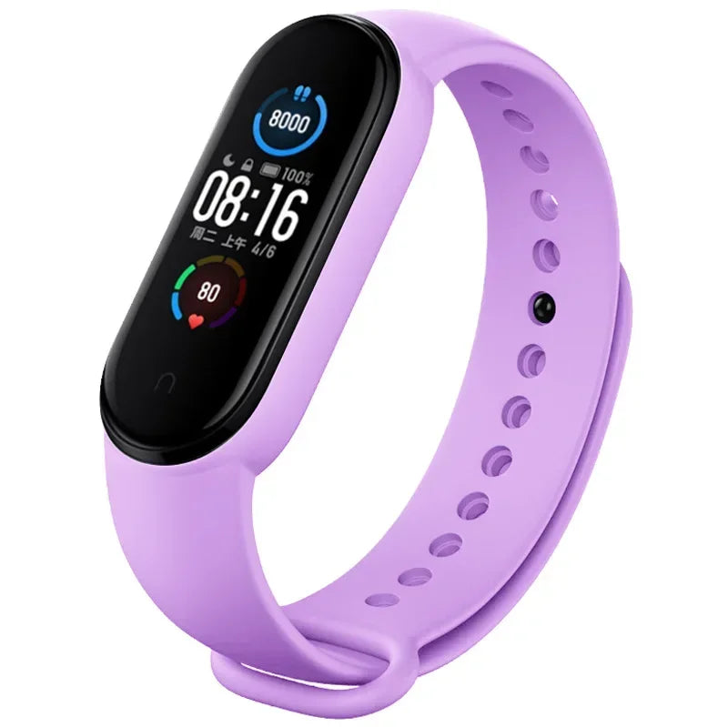 Strap For Xiaomi Mi Band 6 5 4 3 7 Silicone Bracelet Sport Wrist Replacement Strap Soft For Mi band 7 5 4 Wristband Accessories