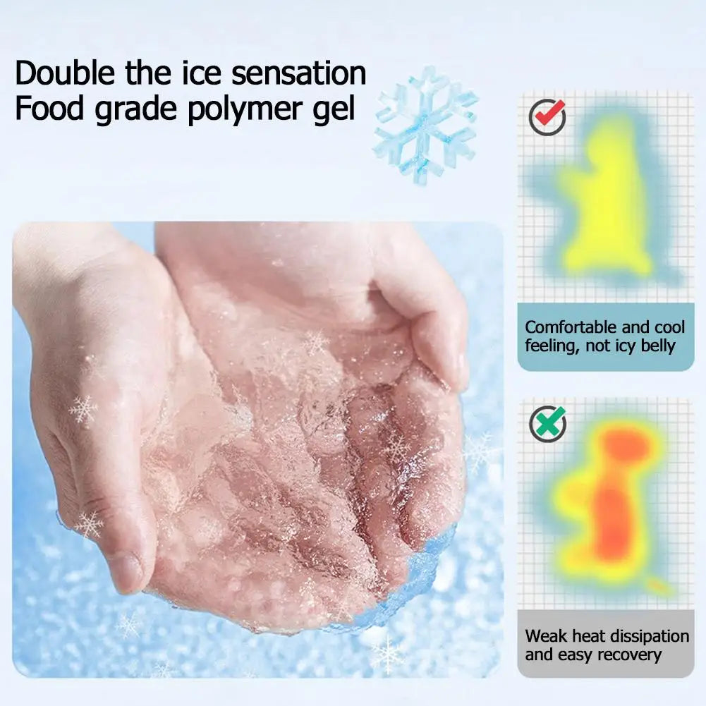 Summer Pet Cooling Pad Ice Crystal Gel Cool Down Cat Pad Collapsible Rectangle Pet Bed Comfy Resistance To Grasp Dog Accessories